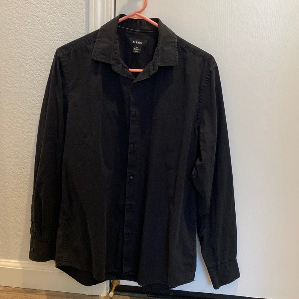 Men’s Alfani black dress shirt size medium